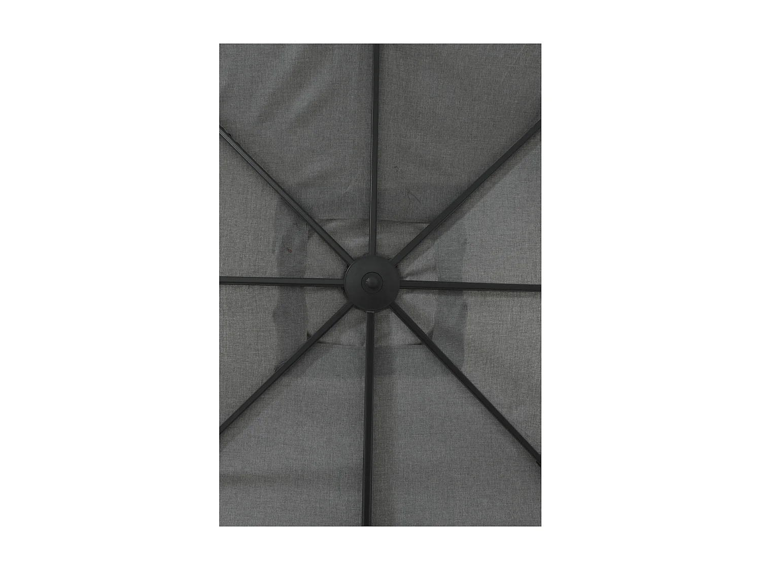 Garden Impressions Zweefparasol Hawaii Deluxe 300x300 - donker grijs - licht grijs