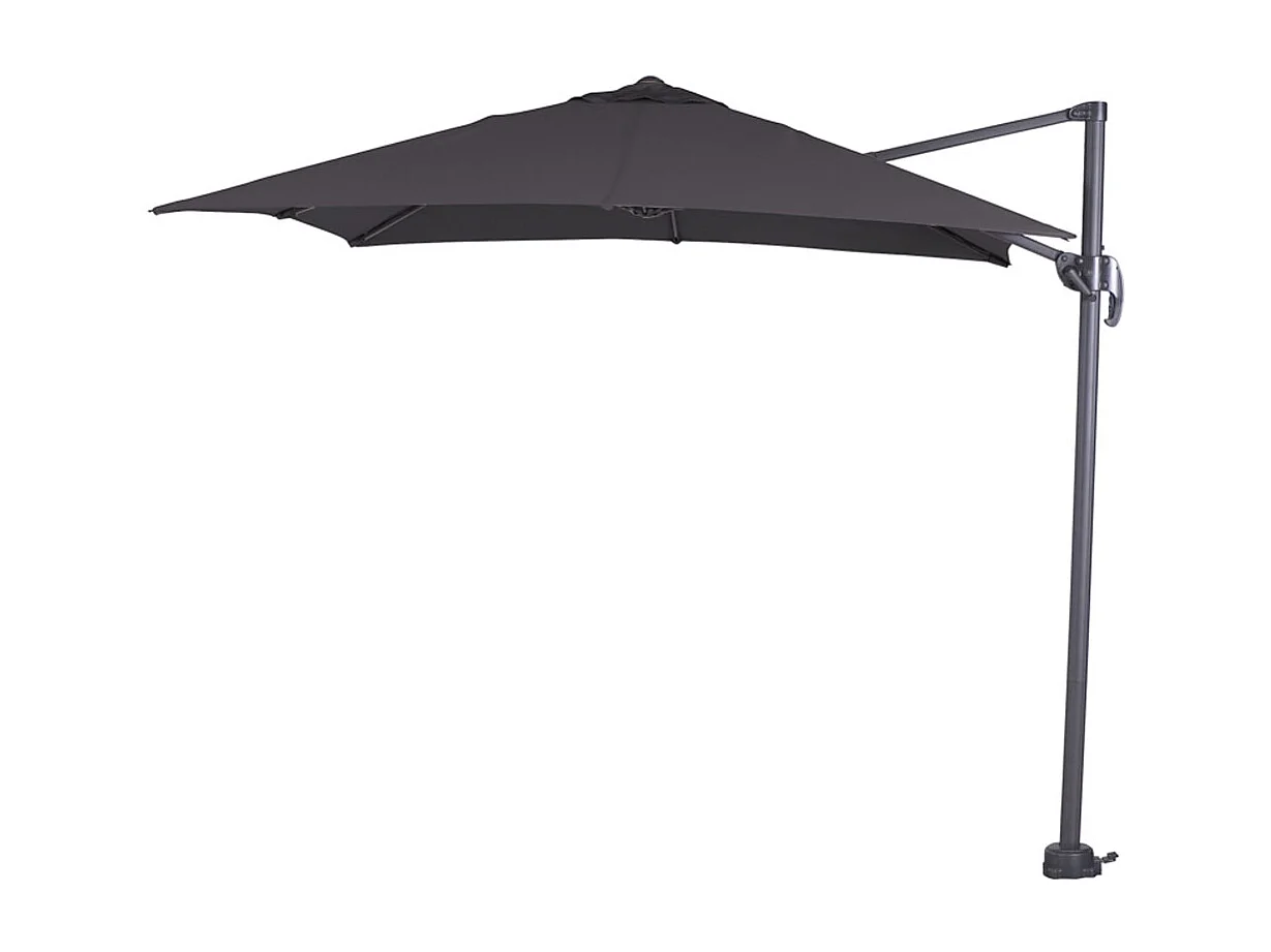 Garden Impressions Hawaii zweefparasol S 250x250 - donker grijs - zwart