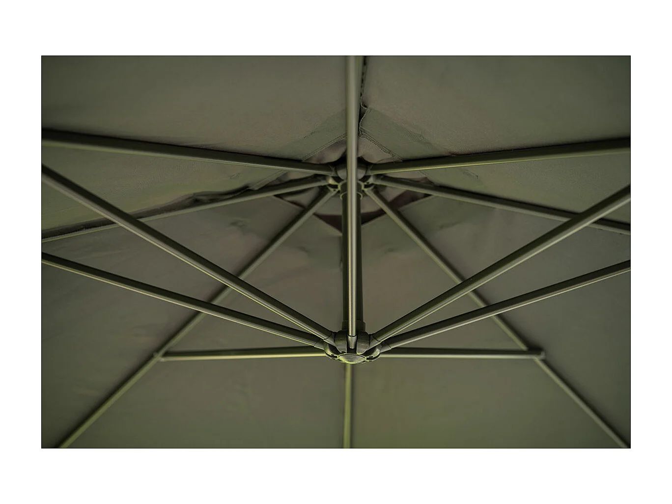 Garden Impressions Corfu parasol 250x250 - donker grijs