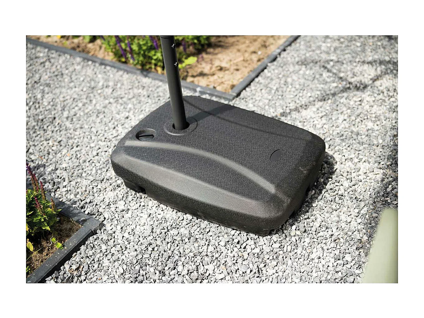 Garden Impressions Corfu parasol 250x250 - donker grijs