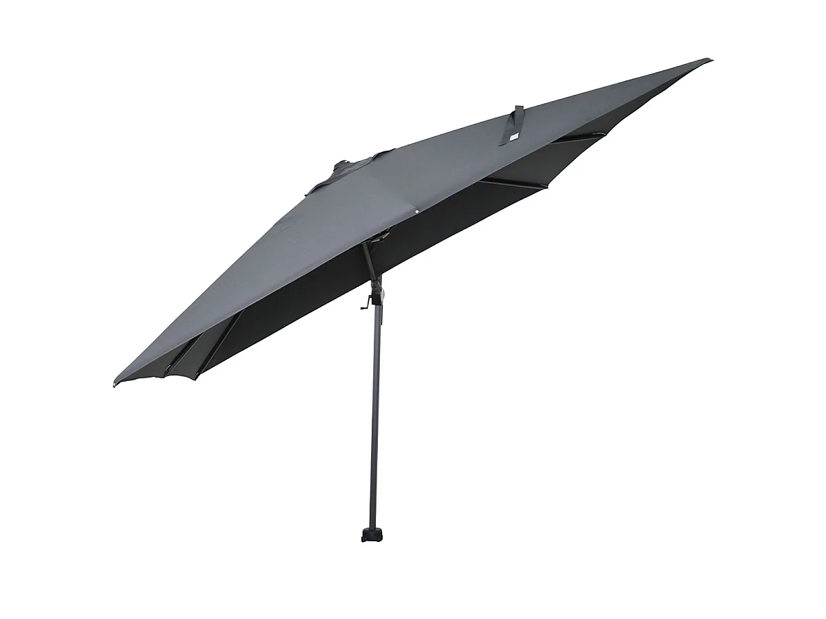 Garden Impressions Hawaii zweefparasol 300x300 cm - frame carbon black - doek donker grijs