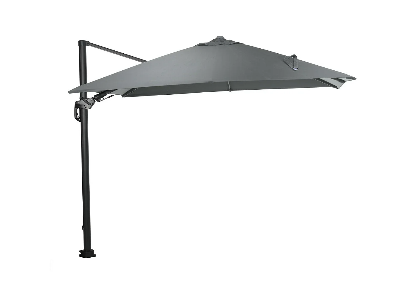 Garden Impressions Hawaï Lumen de parasol flottant LED 300x300 cm - Gris foncé