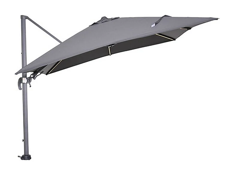 Garden Impressions Hawaii zweefparasol Lumen LED 300x300 cm - donker grijs