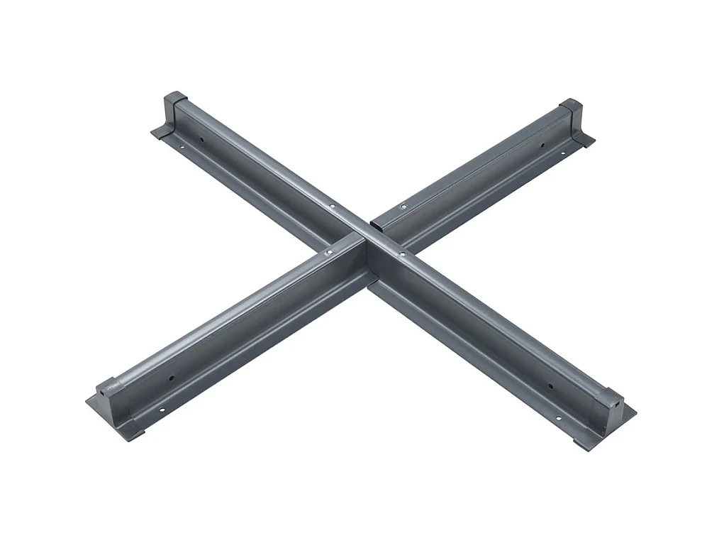 Pied de parasol en croix Garden Impressions Hawaii gris foncé