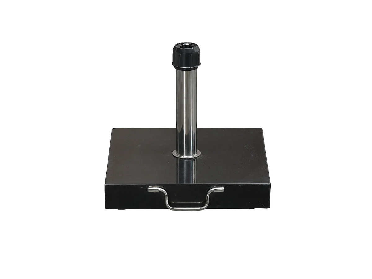 Pied de parasol en granit Garden Impressions Cosmo noir brillant 30k