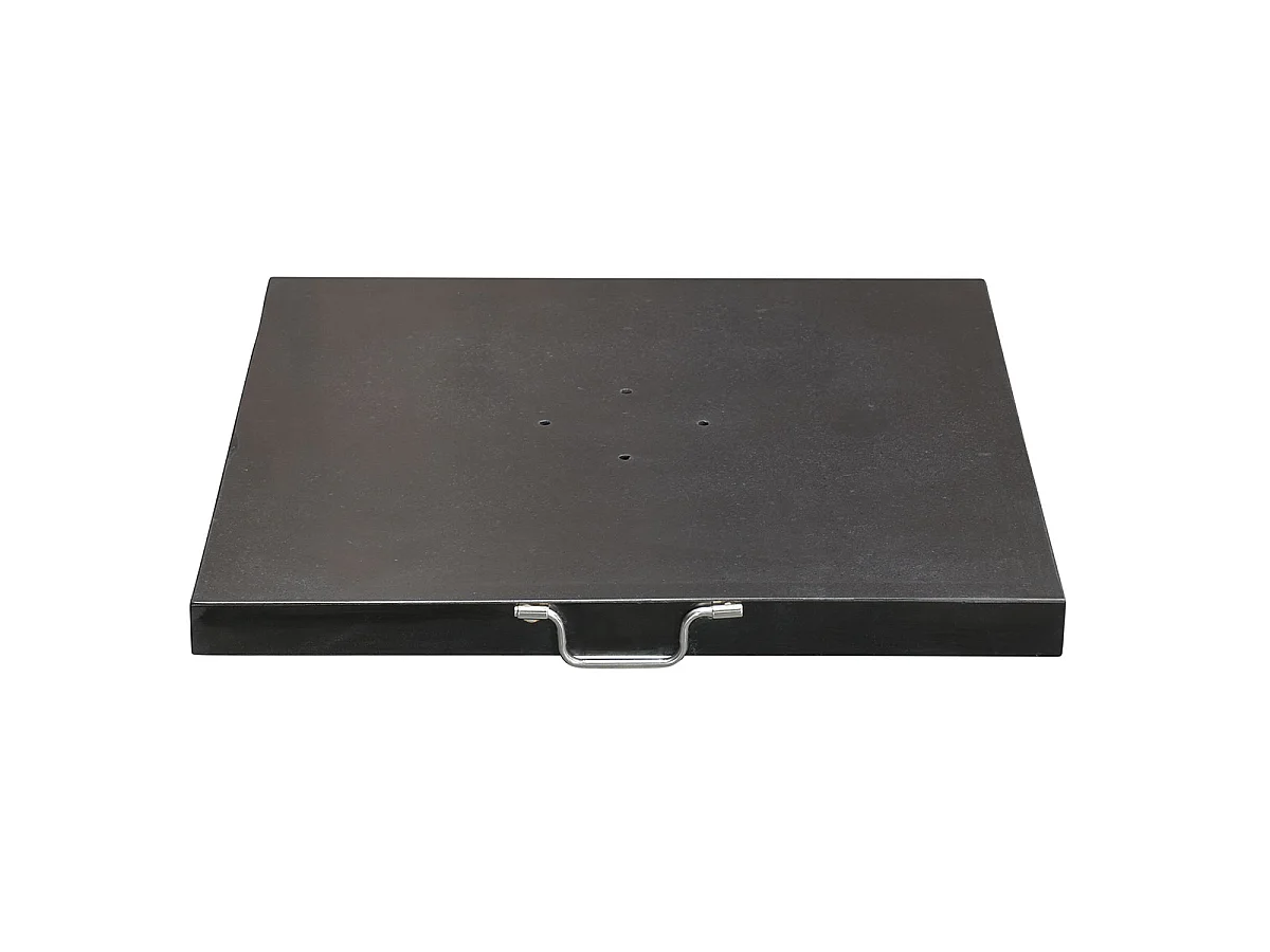 Pied de parasol en granit Garden Impressions Hawaii noir brillant 90k
