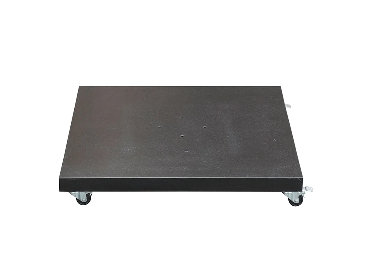 Pied de parasol en granit Garden Impressions Special Hawaii noir brillant 90k