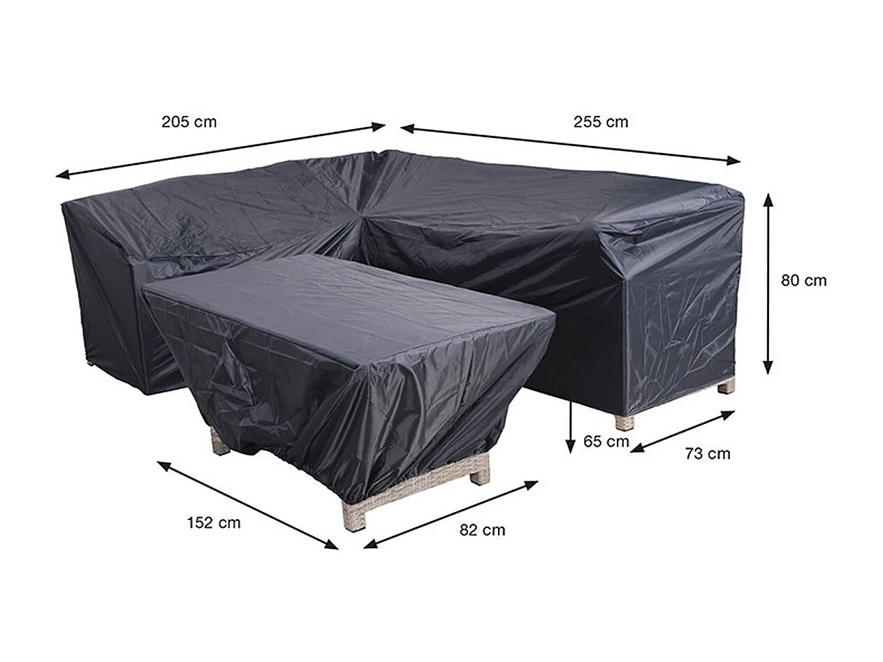 Housse de protection salon de jardin salle à manger Garden Impression 205/255x73x80 et 152x82x65cm