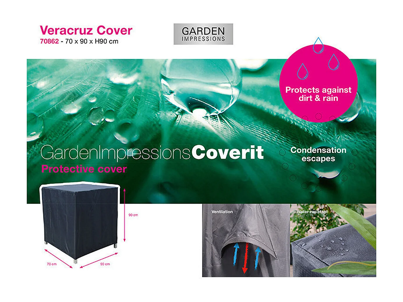 Housse de protection Garden Impressions Santa Rosa 70x90xh90 cm