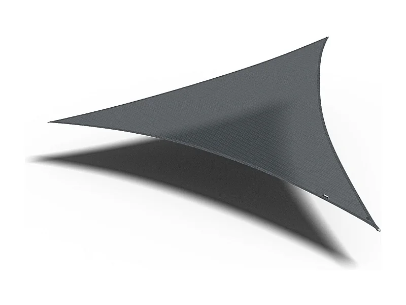 Tissu d'ombre triangle Platinum CoolFit anthracite 5.0x5.0x5.0m
