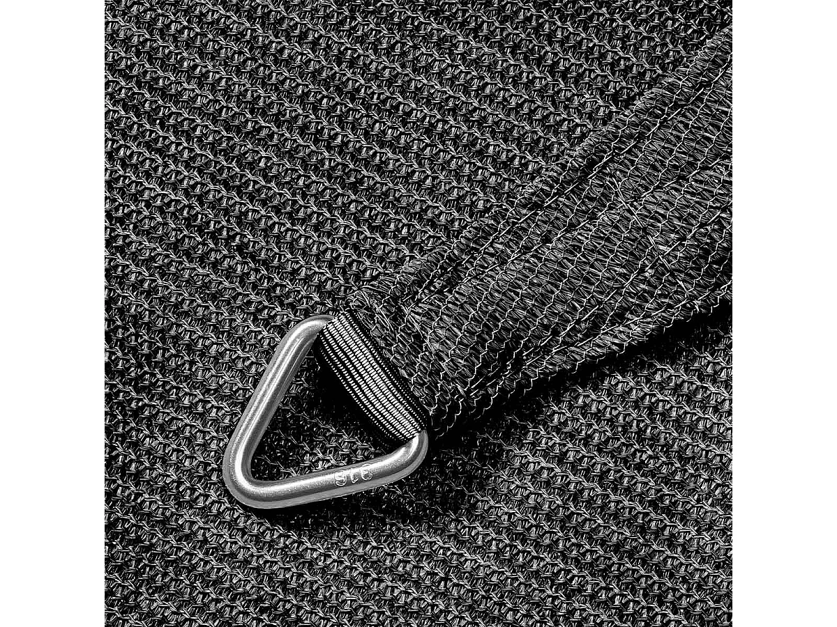 Tissu d'ombre triangle Platinum CoolFit anthracite 5.0x5.0x5.0m