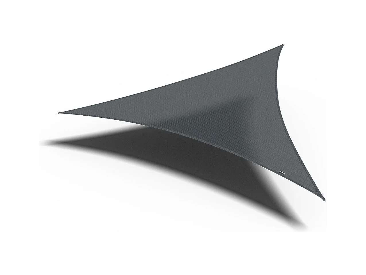 Tissu d'ombre triangle Platinum CoolFit anthracite 5.0x5.0x5.0m