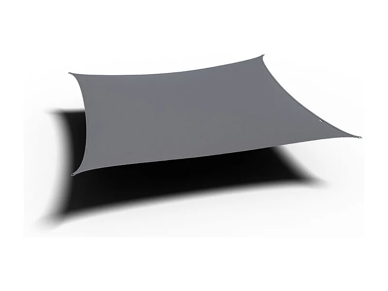 Platinum Dreamsail waterproof schaduwdoek vierkant 4x4x4x4 m - Grijs