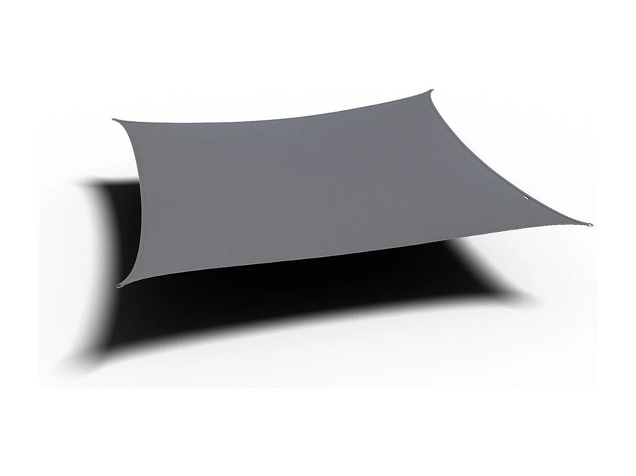 Platinum Dreamsail waterproof schaduwdoek vierkant 4x4x4x4 m - Grijs