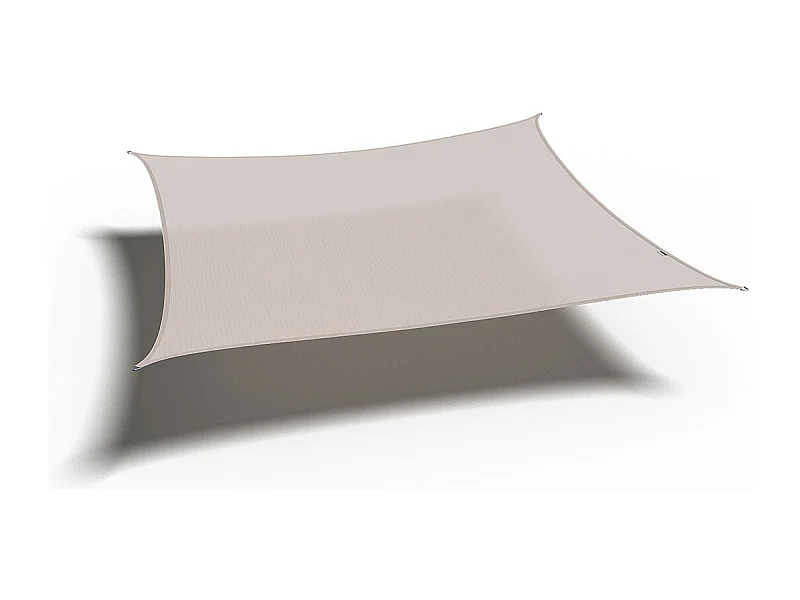 Platinum Coolfit schaduwdoek vierkant 5.0x5.0m - greige