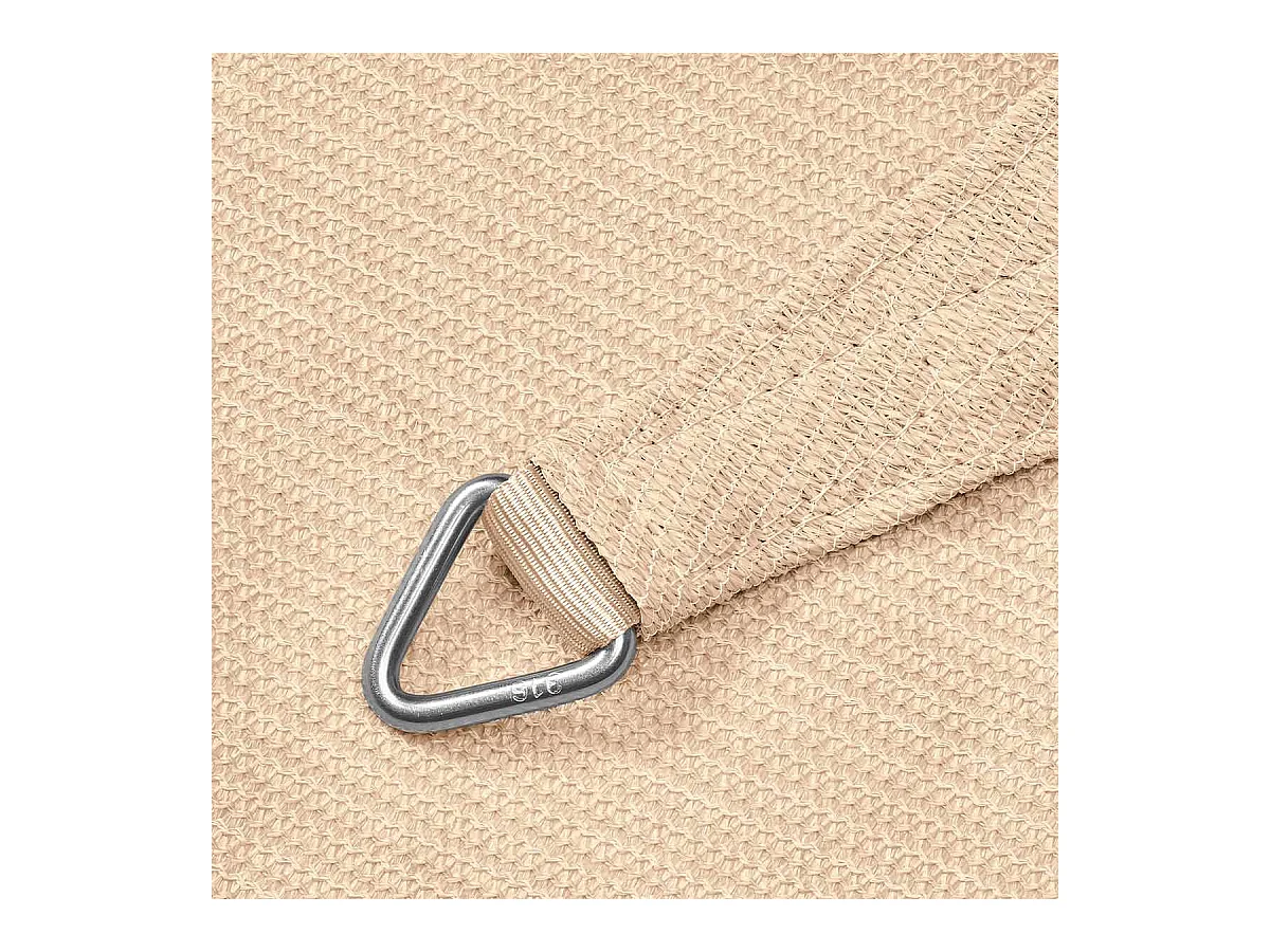 Platinum Coolfit schaduwdoek driehoek 5.0x5.0x5.0m - Gebroken Wit