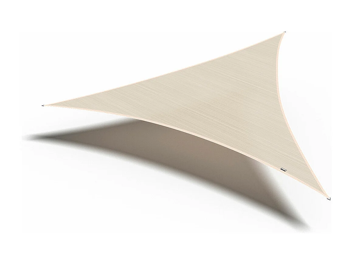 Platinum Coolfit schaduwdoek driehoek 5.0x5.0x5.0m - Gebroken Wit