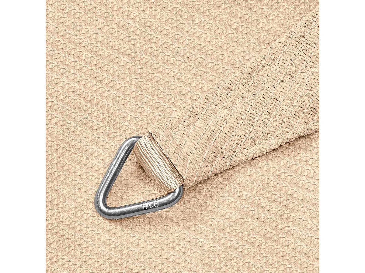 Platinum Coolfit schaduwdoek driehoek 5.0x5.0x5.0m - Gebroken Wit