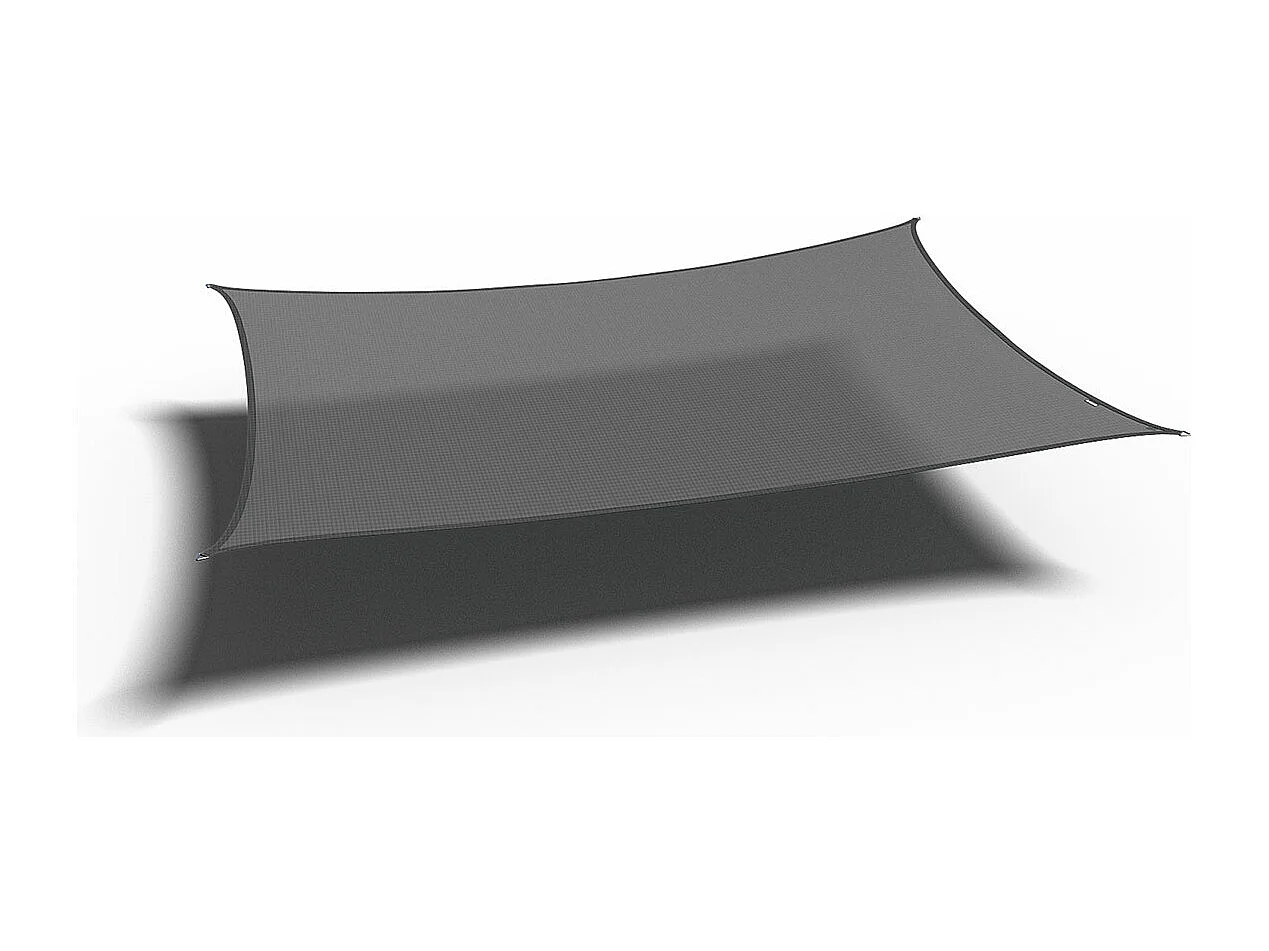 Platinum Coolfit schaduwdoek rechthoek 3.0x4.0x3.0x4.0 m - Antraciet