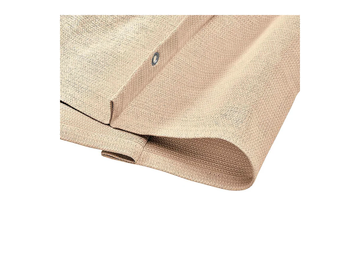 Voile d'ombrage Platinum Harmonica blanc cassé 2,9 m de large 4 m de long