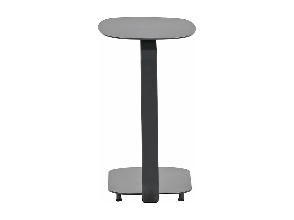 Garden Impressions table d'appoint pour ordinateur portable Sem gris foncé 45x30xH51 cm