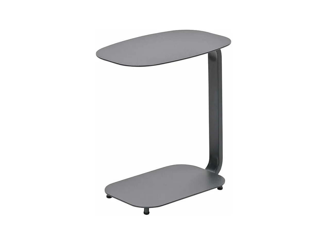 Garden Impressions table d'appoint pour ordinateur portable Sem gris foncé 45x30xH51 cm