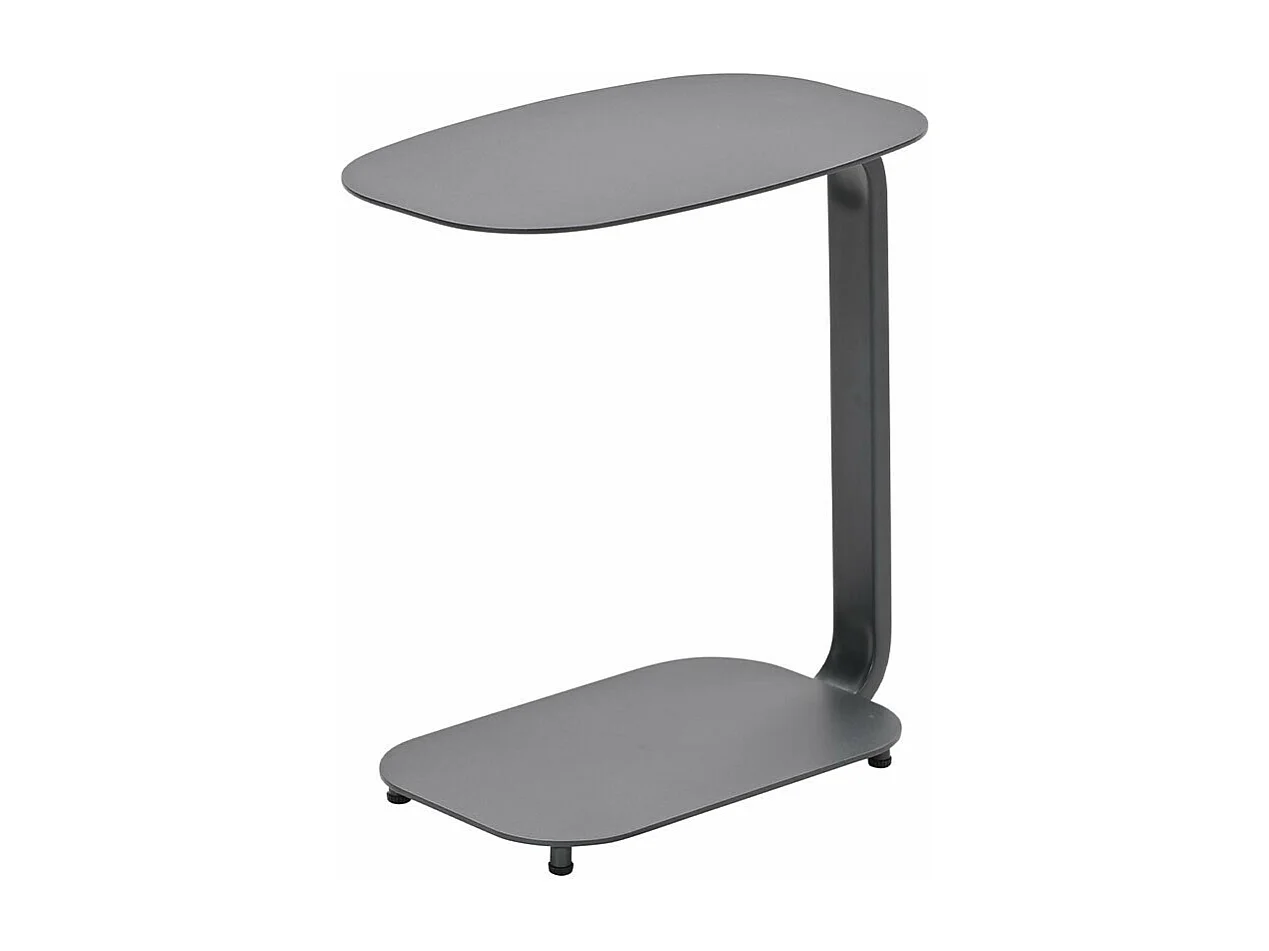 Garden Impressions table d'appoint pour ordinateur portable Sem gris foncé 45x30xH51 cm