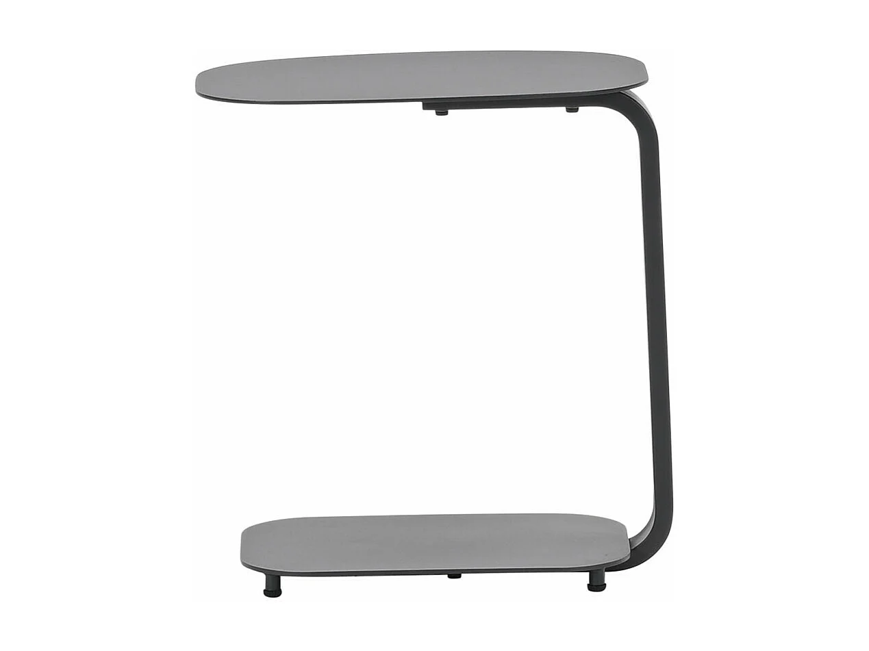 Garden Impressions table d'appoint pour ordinateur portable Sem gris foncé 45x30xH51 cm