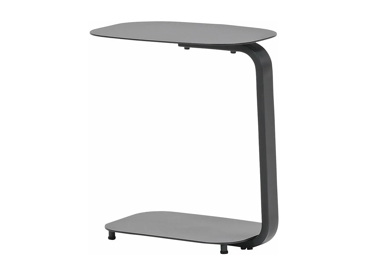 Garden Impressions table d'appoint pour ordinateur portable Sem gris foncé 45x30xH51 cm