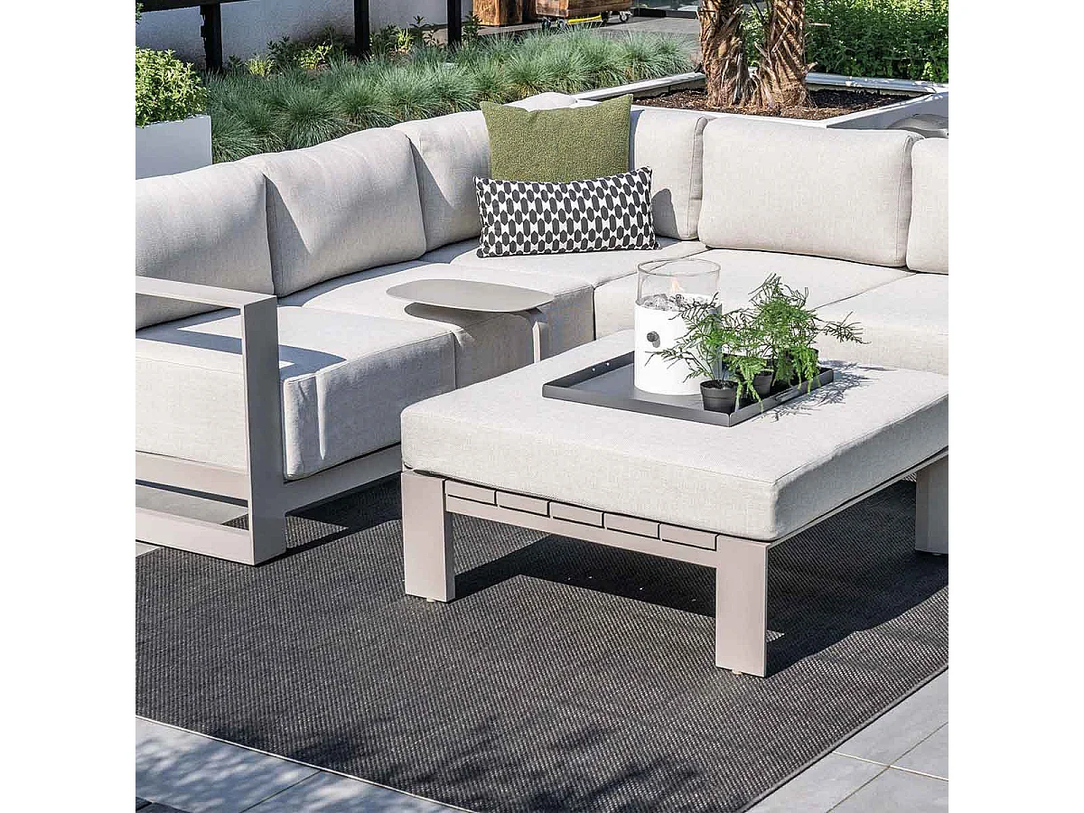 Garden Impressions table d'appoint pour ordinateur portable Sem taupe 45x30xH51 cm