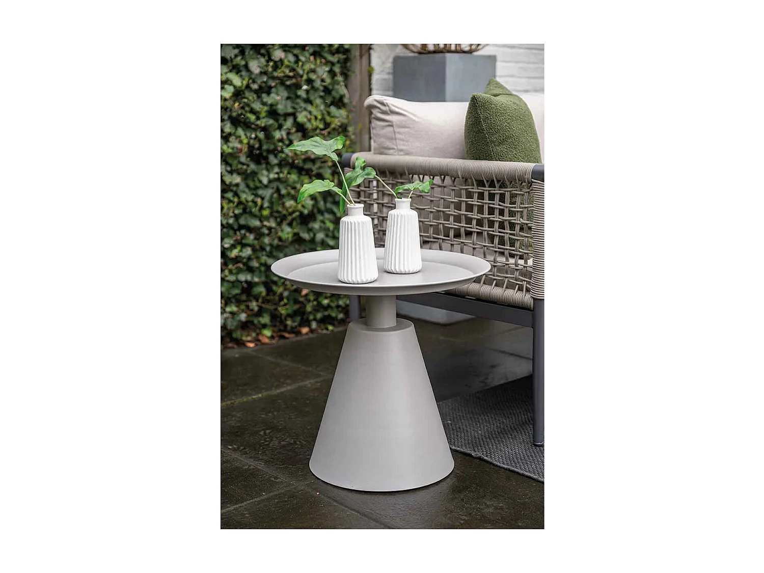 Table d'appoint Garden Impressions Tepa taupe Ø50xH48 cm
