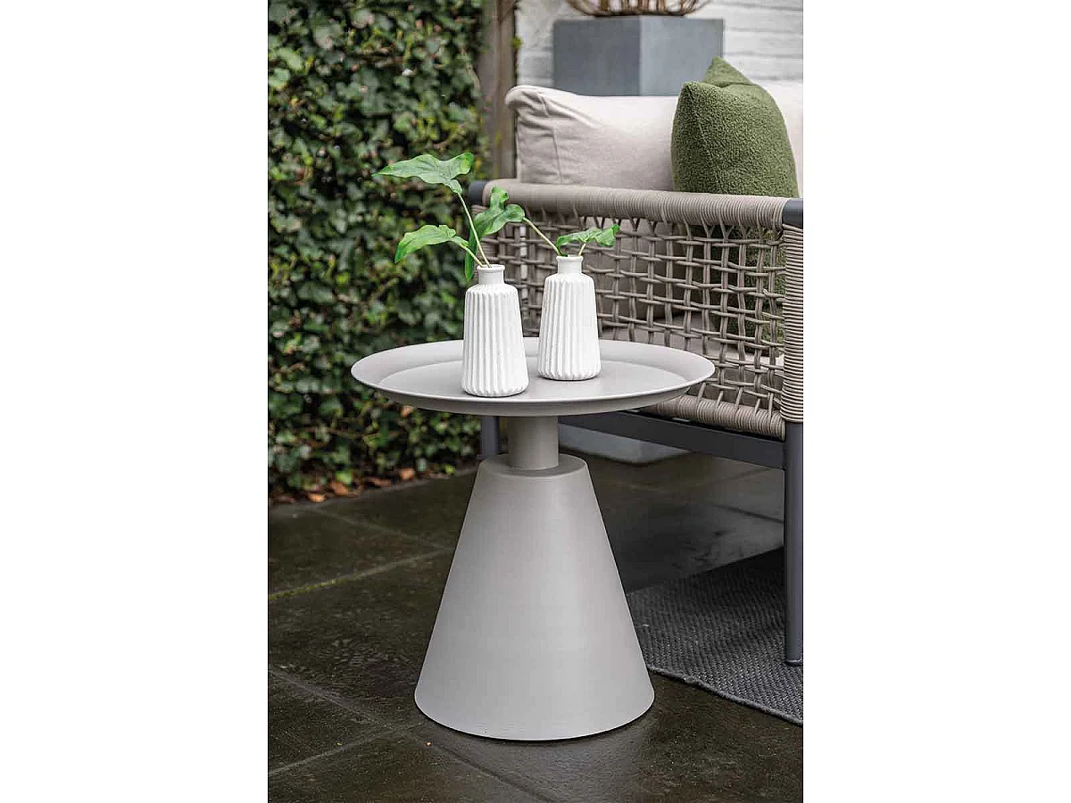 Garden Impressions Tepa bijzettafel Ø50xH48 cm - taupe