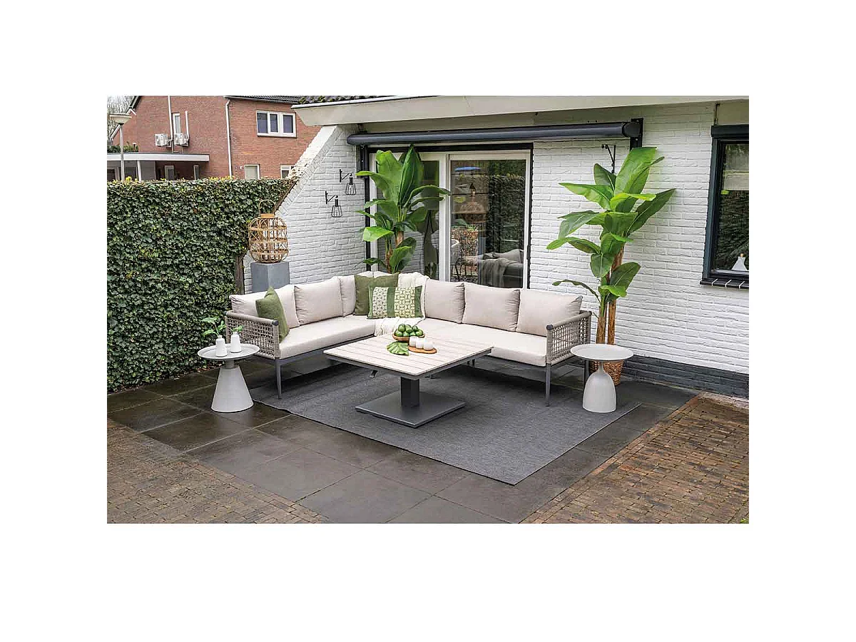 Garden Impressions Tepa bijzettafel Ø50xH48 cm - taupe