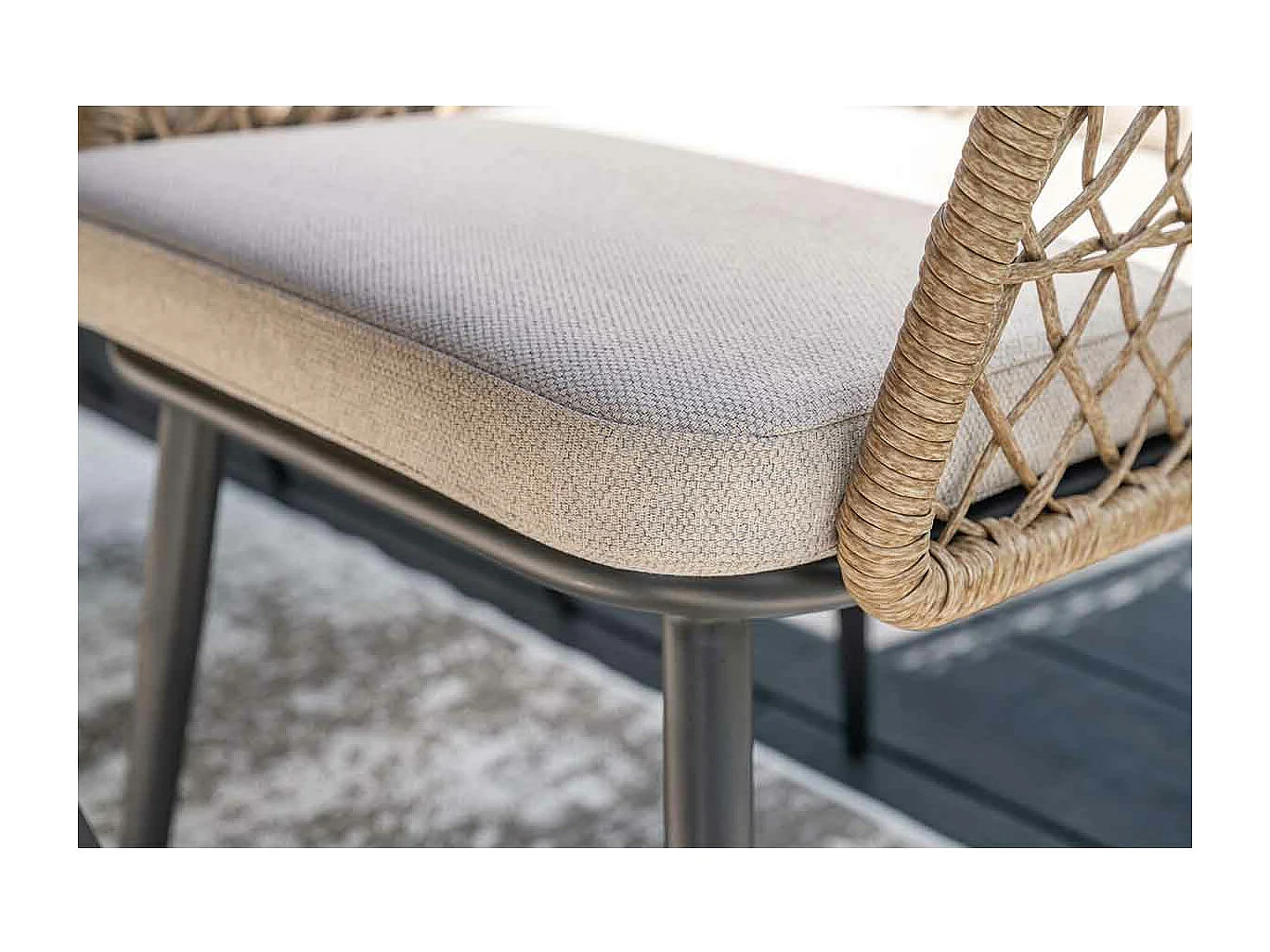 Garden Impressions Kalibo lounge dining stoel - donker grijs