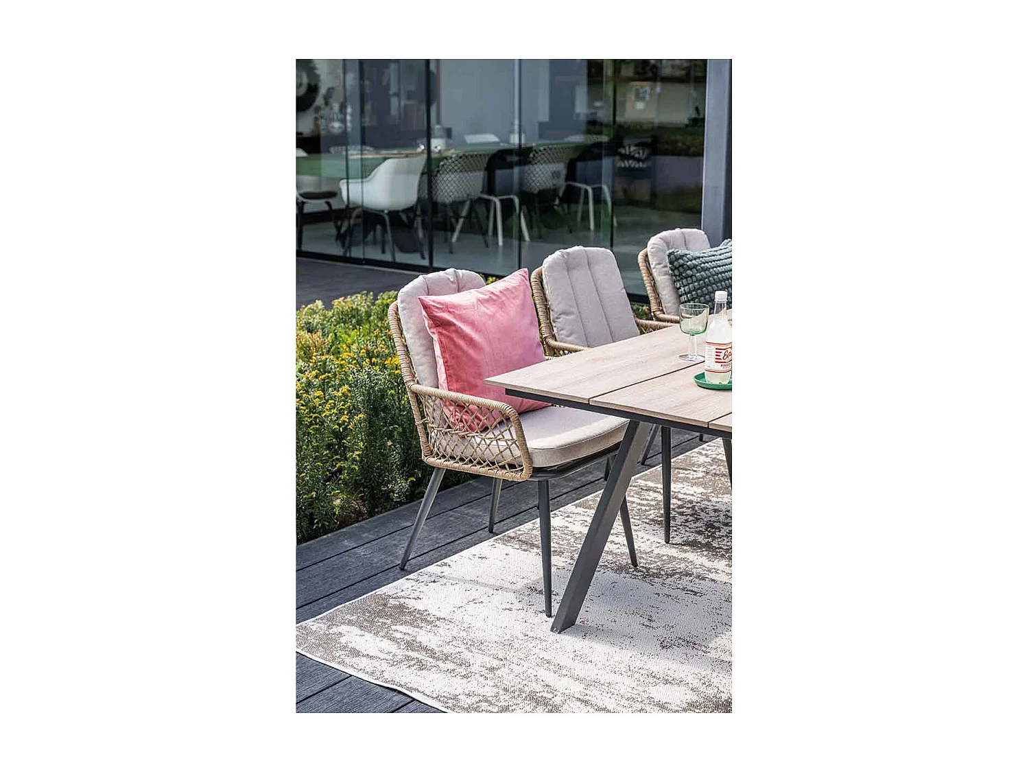 Garden Impressions Kalibo lounge dining stoel - donker grijs