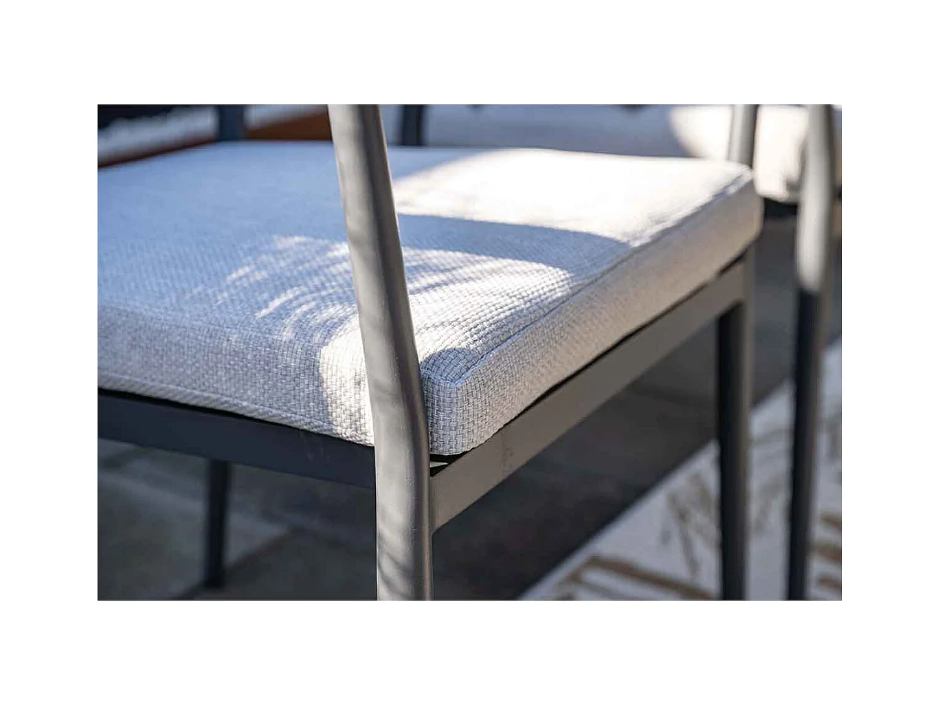 Chaise de salle à manger lounge Garden Impressions Tineo gris foncé