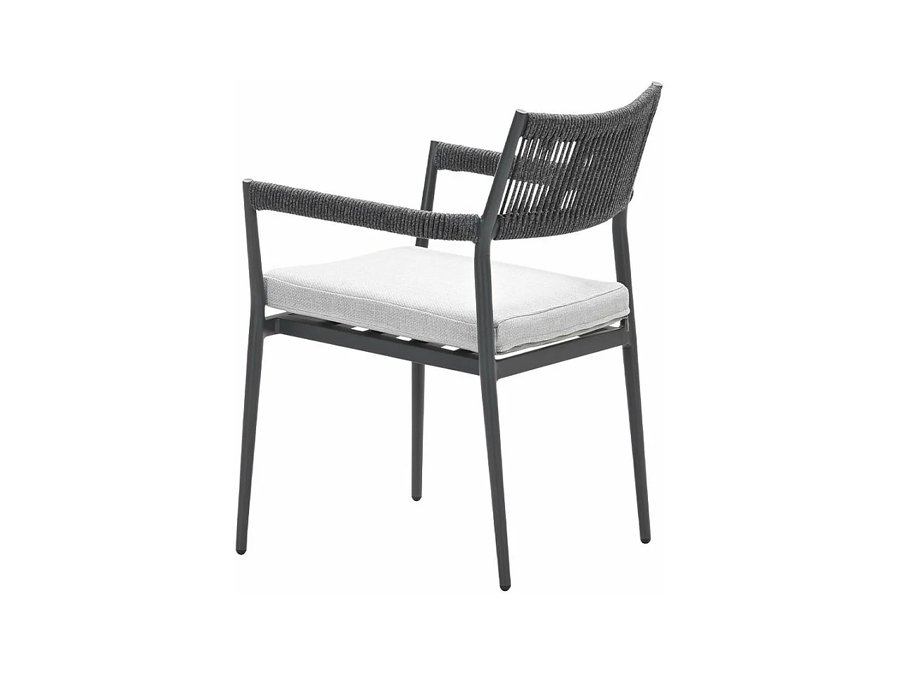 Chaise de salle à manger lounge Garden Impressions Tineo gris foncé