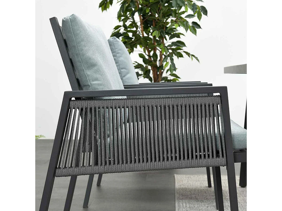 Garden Impressions Brendon lounge dining stoel - mint grijs
