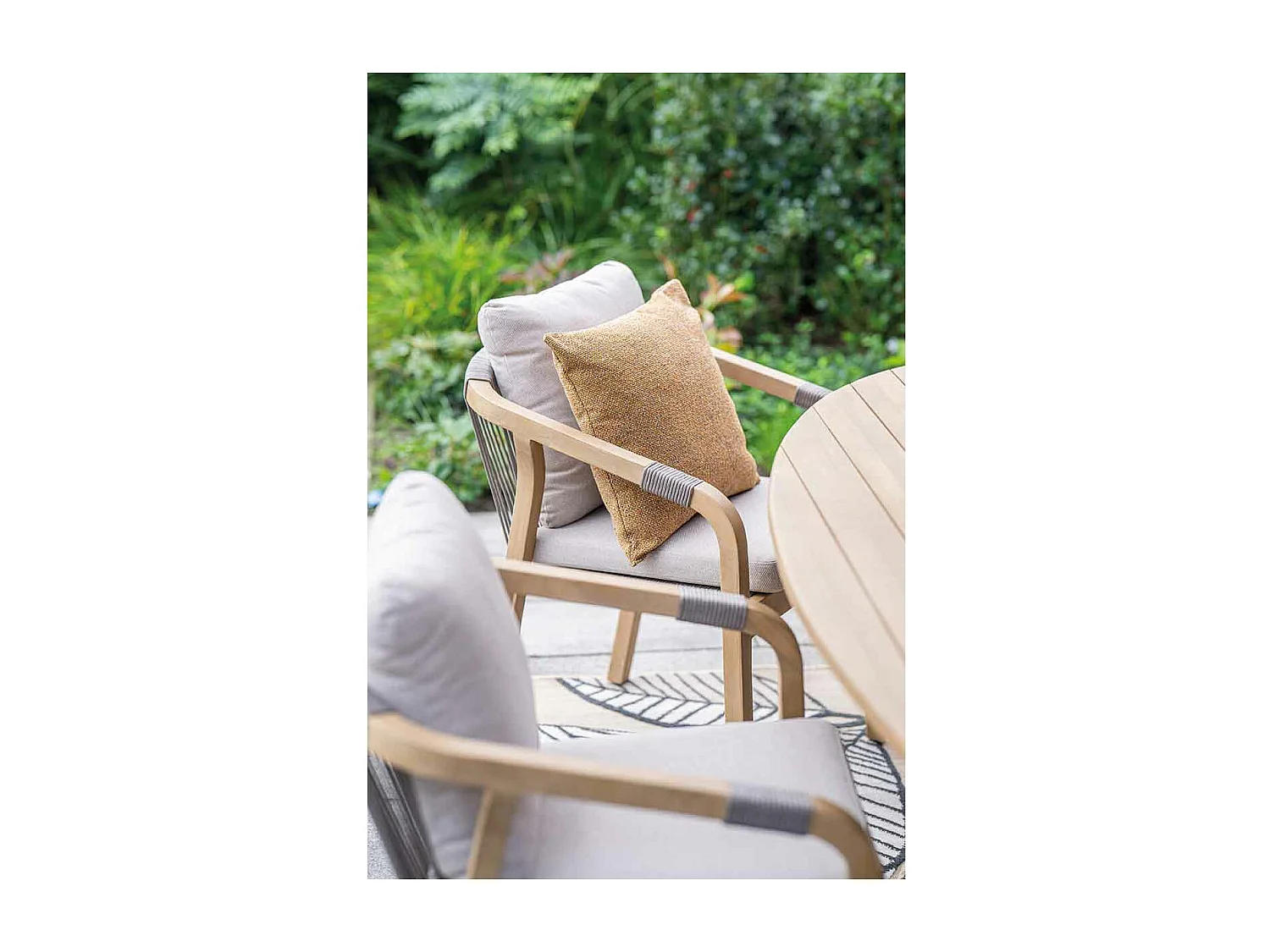 Chaise longue de salle à manger Garden Impressions Alora - sable gris