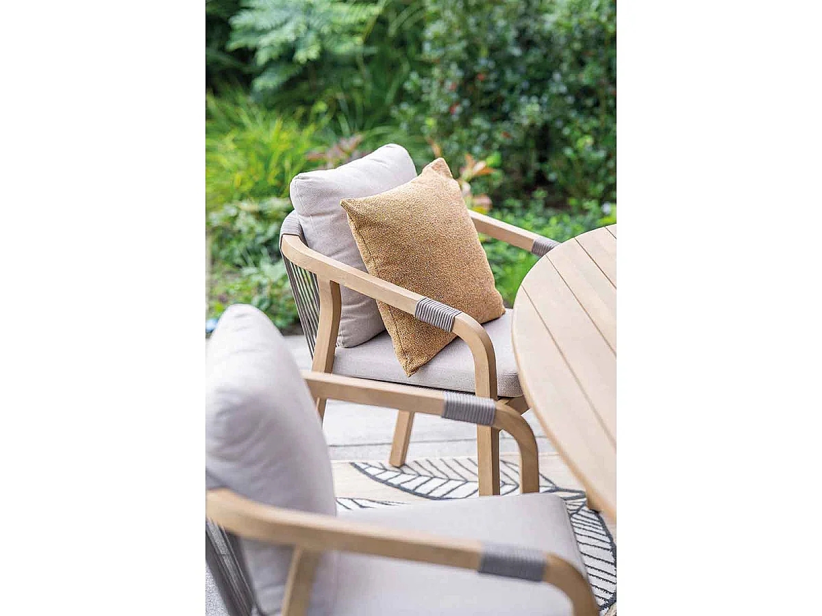 Chaise longue de salle à manger Garden Impressions Alora - sable gris