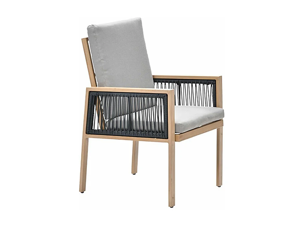 Garden Impressions San Capri lounge dining stoel - light teak aluminium