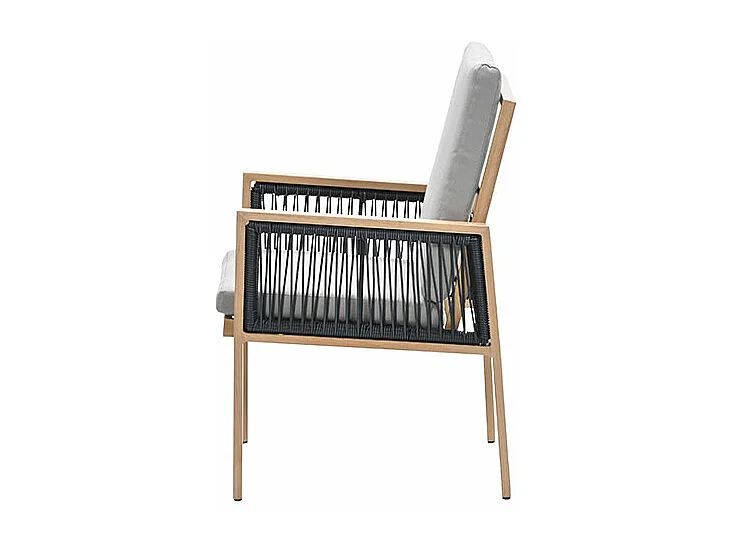 Garden Impressions San Capri lounge dining stoel - light teak aluminium