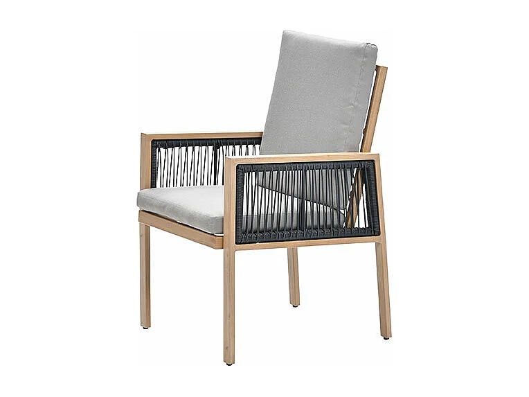 Garden Impressions San Capri lounge dining stoel - light teak aluminium