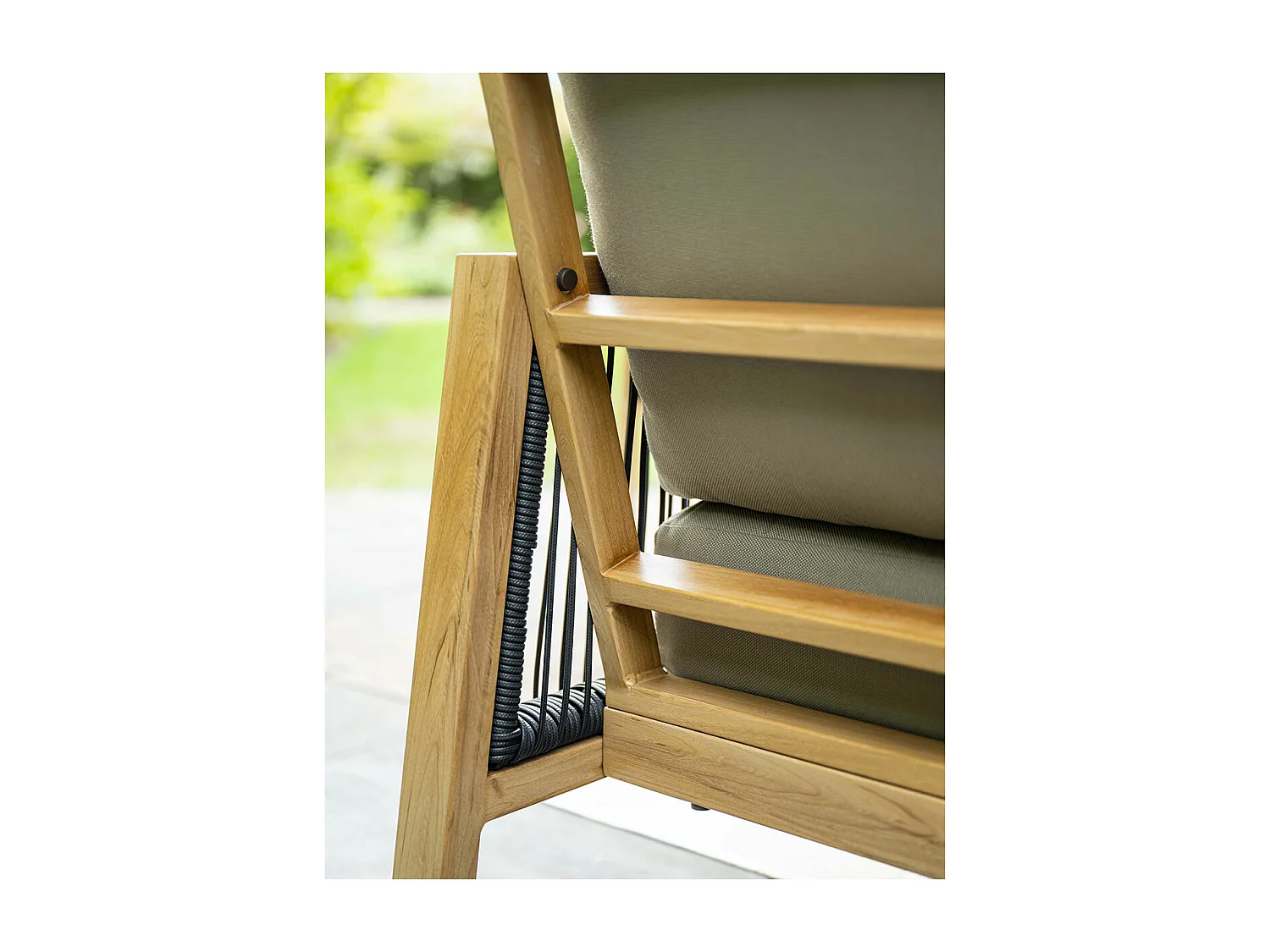 Garden Impressions San Capri lounge dining stoel - light teak aluminium