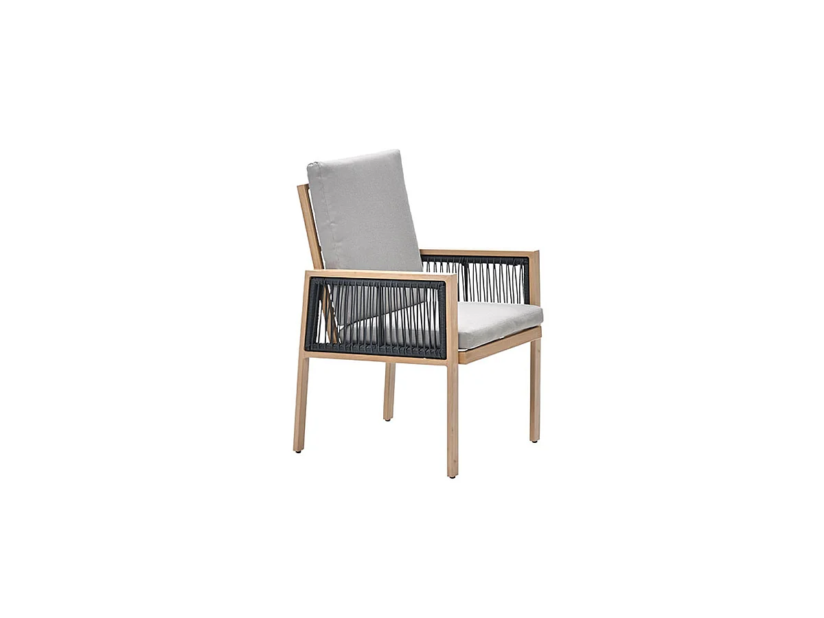 Garden Impressions San Capri lounge dining stoel - light teak aluminium