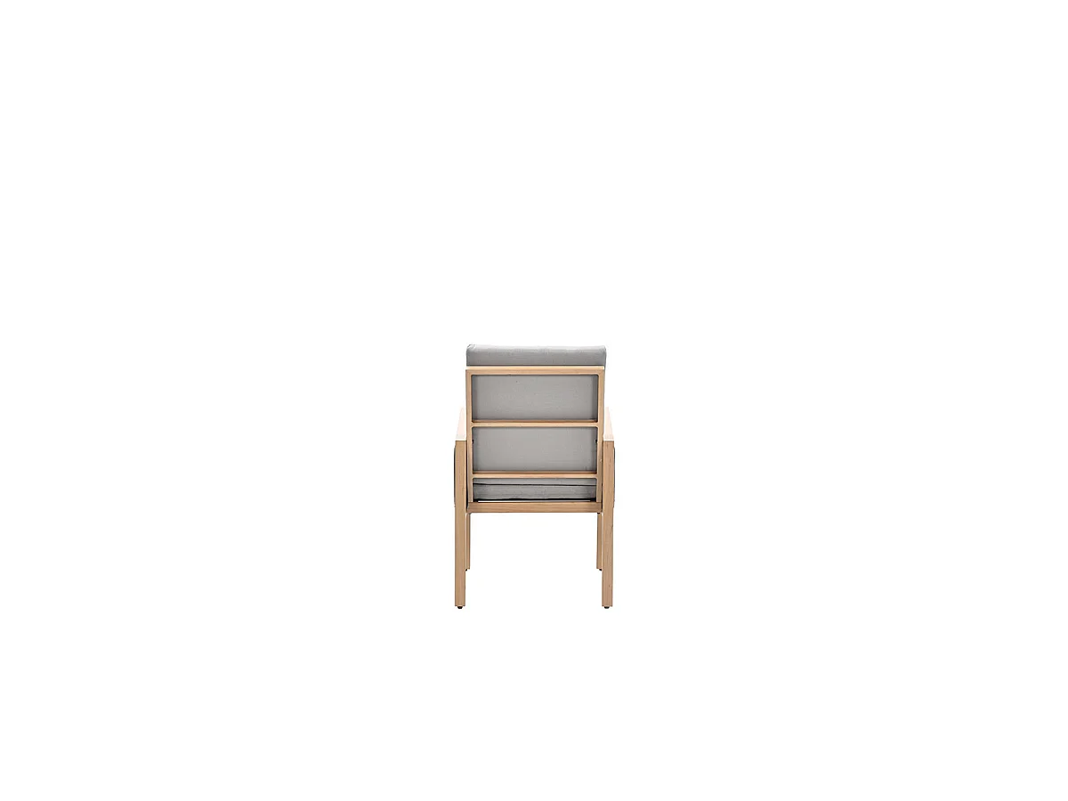 Garden Impressions San Capri lounge dining stoel - light teak aluminium