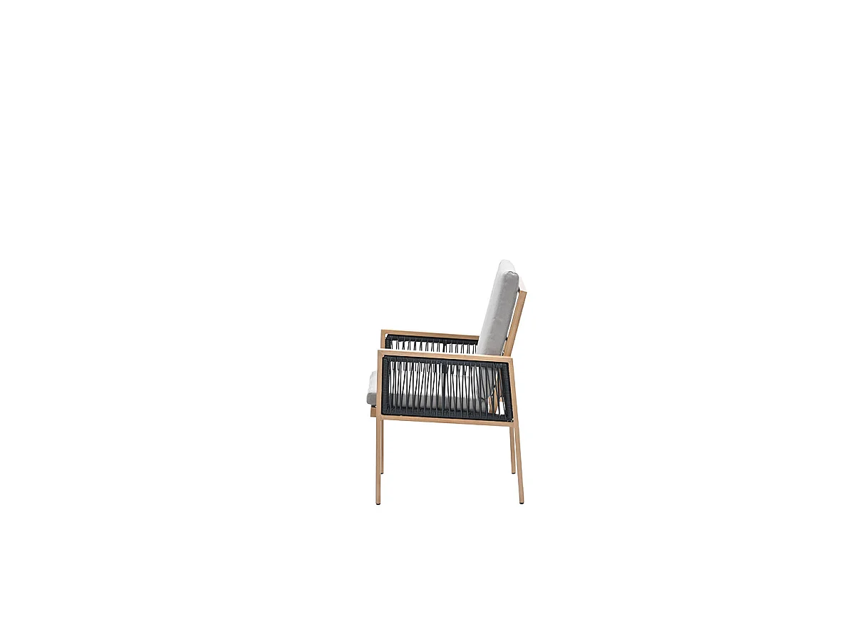 Garden Impressions San Capri lounge dining stoel - light teak aluminium