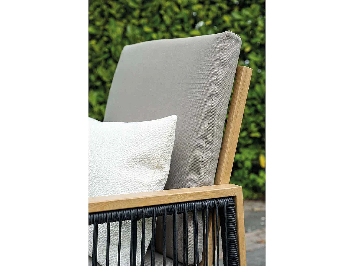 Garden Impressions San Capri lounge dining stoel - light teak aluminium