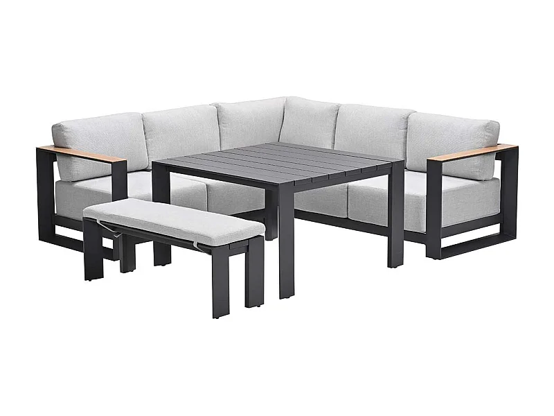 Ensemble de salon Garden Impressions Malakka Sable de la vallée de - aspect teck clair - 5 pièces