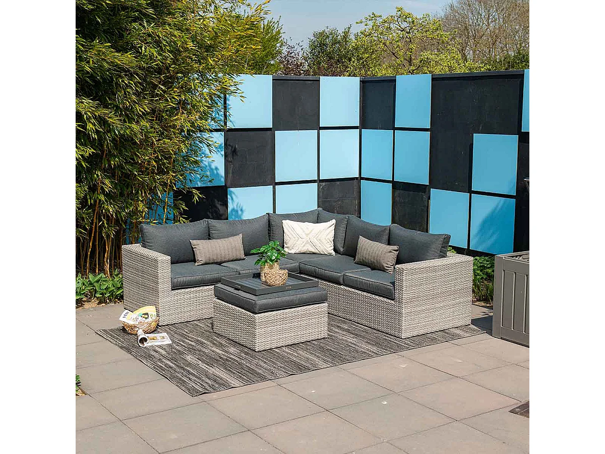 Garden Impressions Bruno loungeset 4-delig - vintage grijs